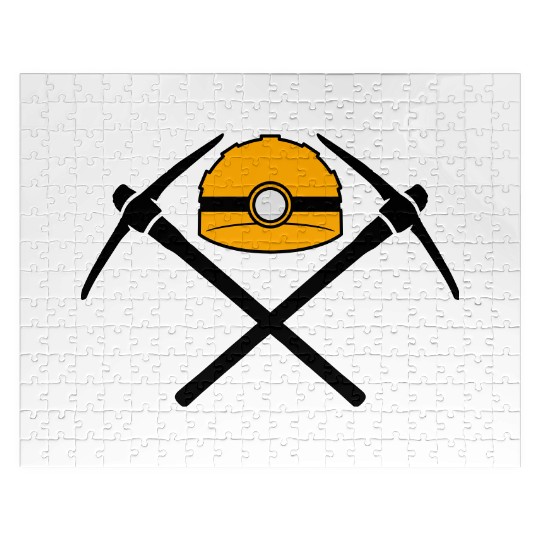 helmet safety protection lamp light black 2 cross Jigsaw Puzzles