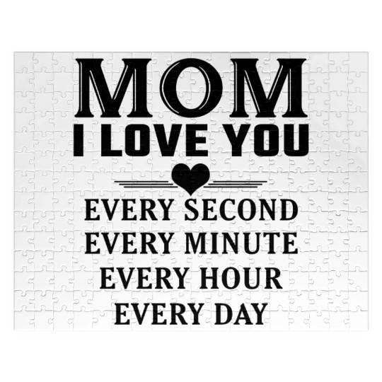 I Love You Mom Jigsaw Puzzles