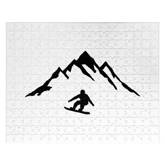 Snowboard and Mountain, Snowboarding Jigsaw Puzzles
