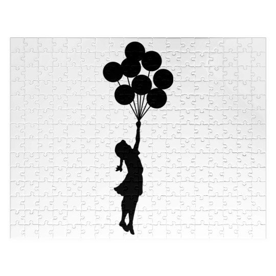 Banksy Girl with Balloons Jigsaw Puzzles