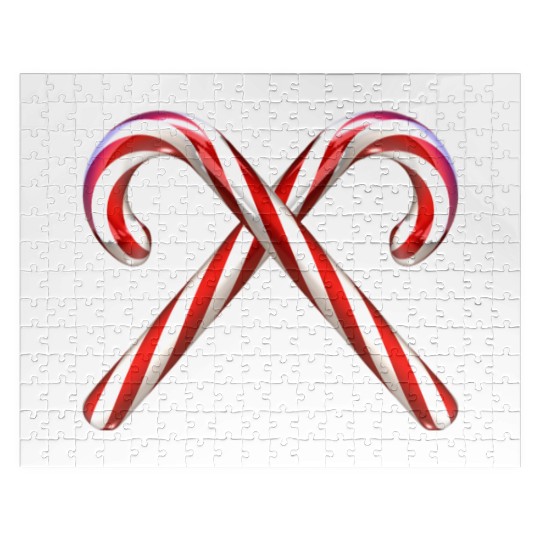 Crossed candy canes Jigsaw Puzzles