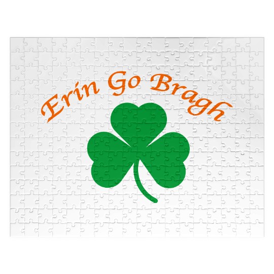 Erin Go Bragh Shamrock Jigsaw Puzzles