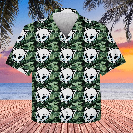 cat skull Kids Hawaiians