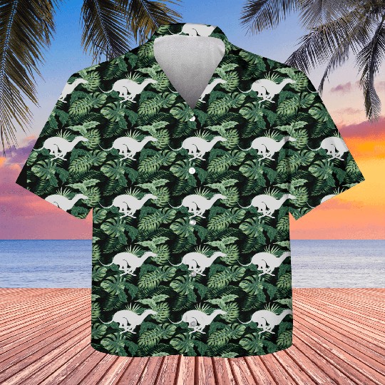 Light Grey Running Greyhound X Racer Track Dog Kids Hawaiians