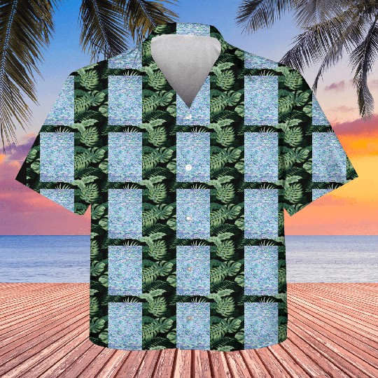 Marble Mosaic in Sapphire and Emerald Kids Hawaiians