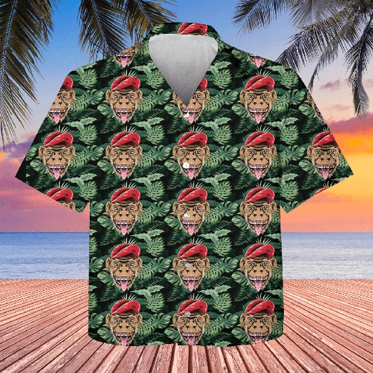 happy monkey head for Kids Hawaiians