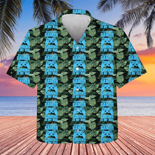 Natural Born Gamer Gaming Is My DNA Kids Hawaiians