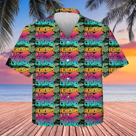 Husband Dad Cornhole Legend Classic Kids Hawaiians