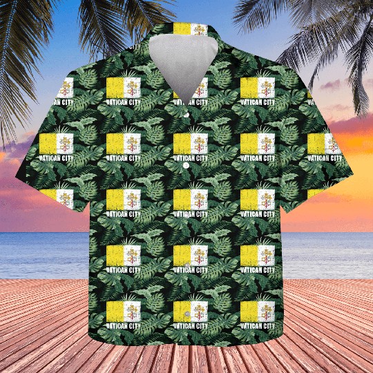 Vatican City Flag Grunge Country Flag Vatican City Kids Hawaiians