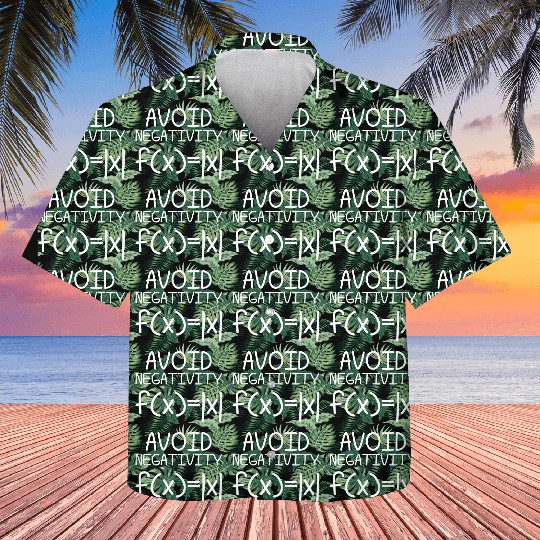 Avoid Negativity Math Equation Funny Teacher Gift Kids Hawaiians