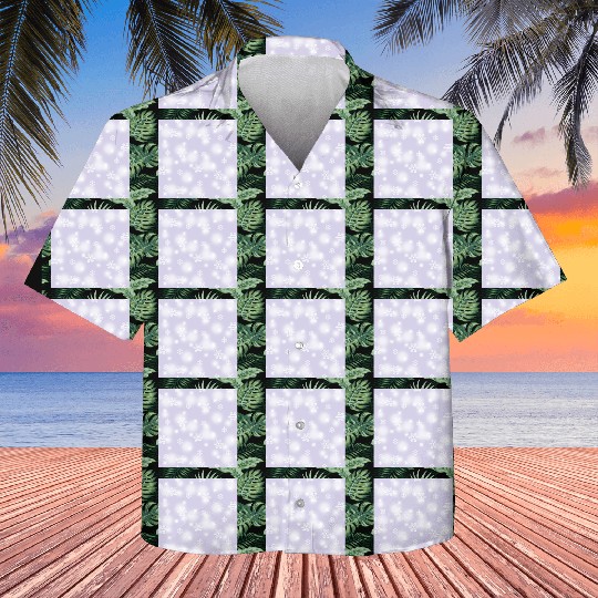 Lavender Snowflakes Pattern Kids Hawaiians