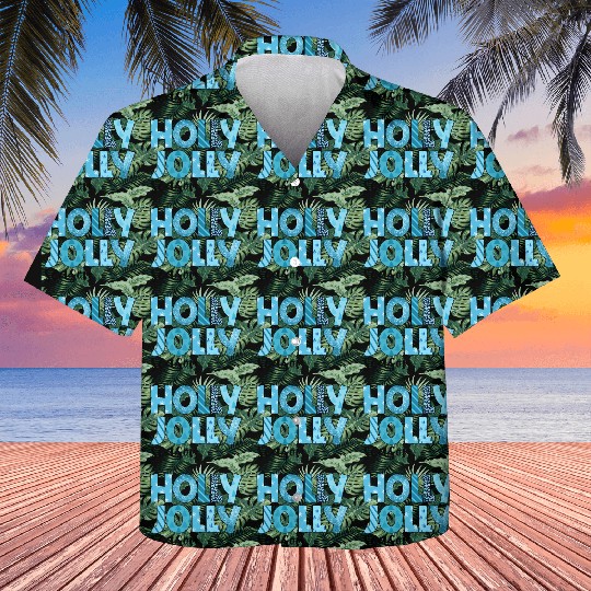 Holly Jolly season sublimation Kids Hawaiians