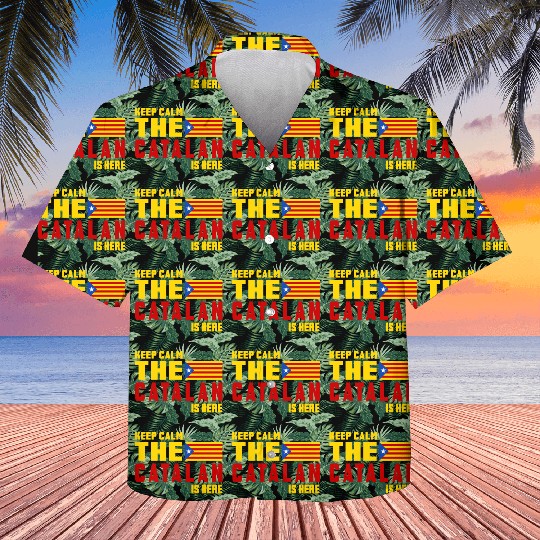 Keep Calm Catalonia flag design Kids Hawaiians