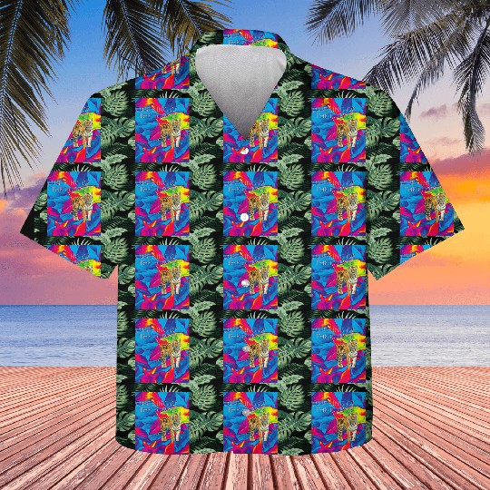 TIGER THE KING OF THE FLOREST Kids Hawaiians
