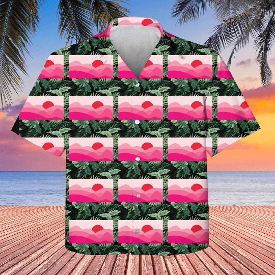 Minimalist Sun Mulberry Pink Kids Hawaiians