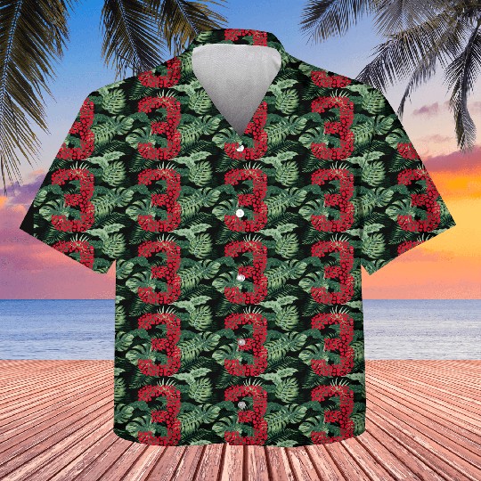 Number 3 Hearts Shaped 3rd Birthday Valentine Day Kids Hawaiians