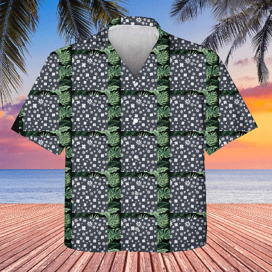 Snowflake pattern on the navy background Kids Hawaiians