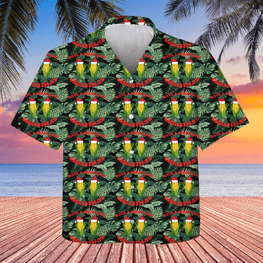 Have A Corntastic Christmas Kids Hawaiians