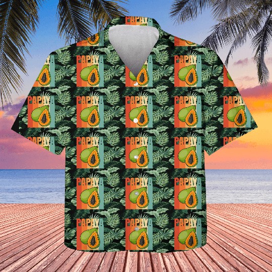 Retro Papaya Kids Hawaiians