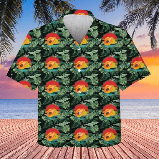 Retro Papaya Kids Hawaiians
