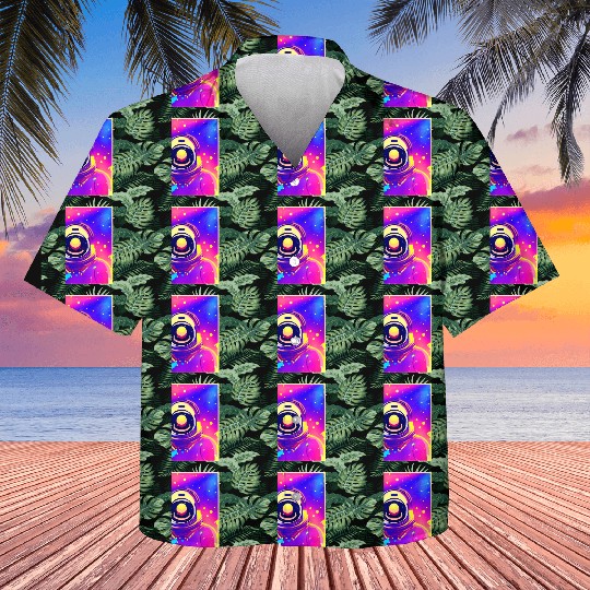 Astronaut neon colors Kids Hawaiians