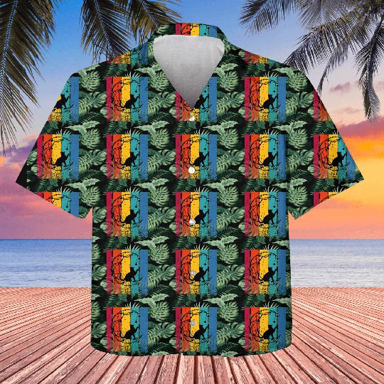 Cat Retro Creative Kids Hawaiians