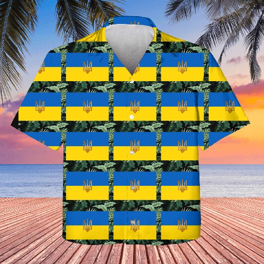 Flag of Ukraine Kids Hawaiians