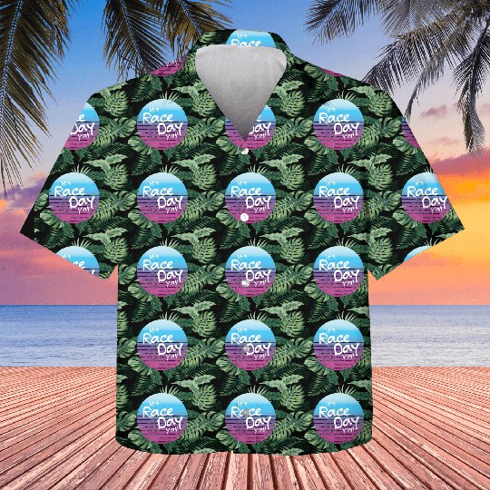 Its Race Day Y'all Retro Motorsports Racing Quote Kids Hawaiians