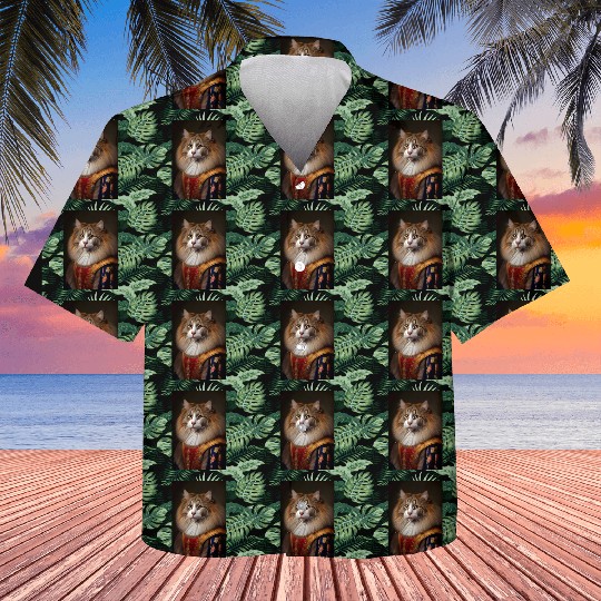 Norwegian Forest Cat Breed Portrait Royal Renaissa Kids Hawaiians
