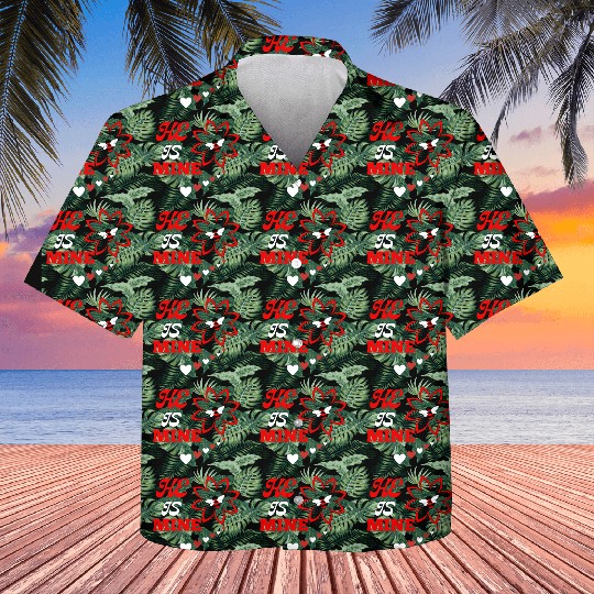 He is mine valentine's day Kids Hawaiians