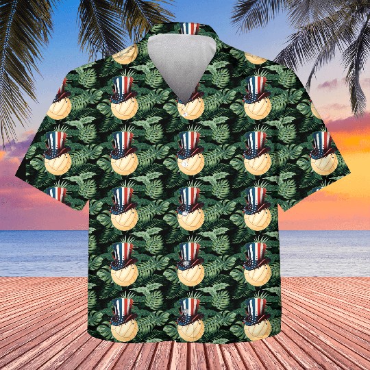 Patriotic America USA Flag 4th Of July Volleyball Kids Hawaiians