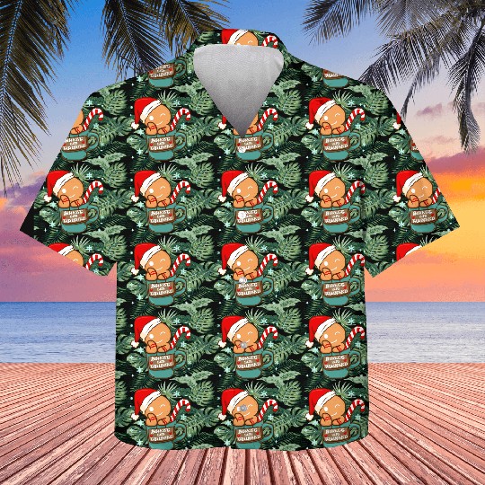 Sweet But Twisted Christmas Candy Cane Gingerbread Kids Hawaiians