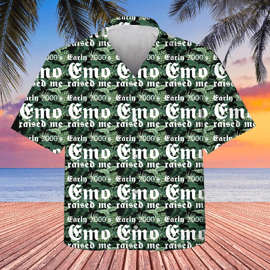 Early 2000's Emo Raised Me Kids Hawaiians