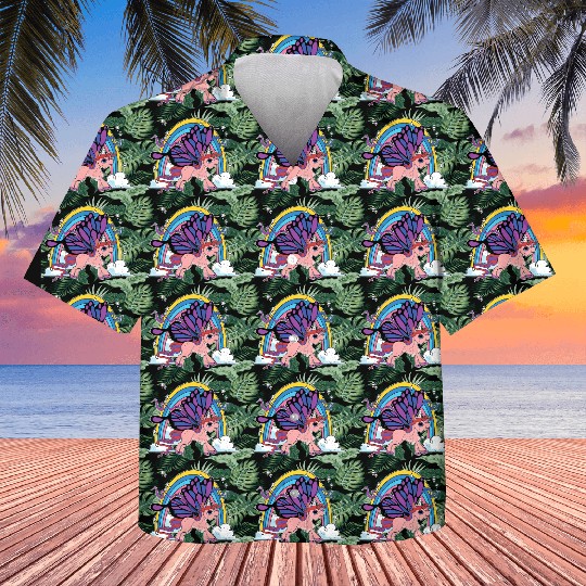 Rainbow Animal Lover Insect Butterfly Fa Kids Hawaiians