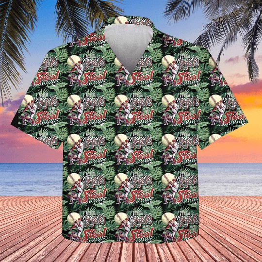 I Teach Kids To Hit And Steal Baseball Catcher Kids Hawaiians