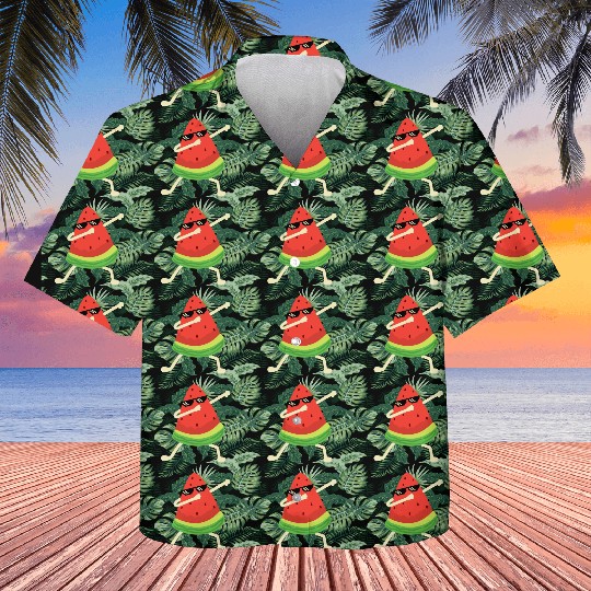 Dabbing Watermelon Melon summer Fruit Lover Kids Hawaiians