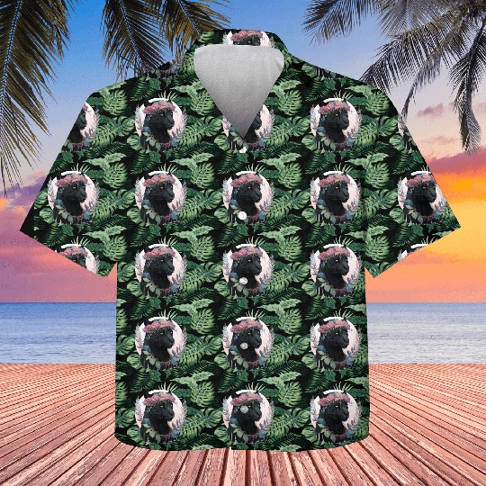 Cute Black Watercolor Panther Flower Crown Boho Ae Kids Hawaiians