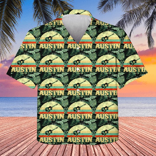 Austin Texas Guitar Lone Star State Kids Hawaiians
