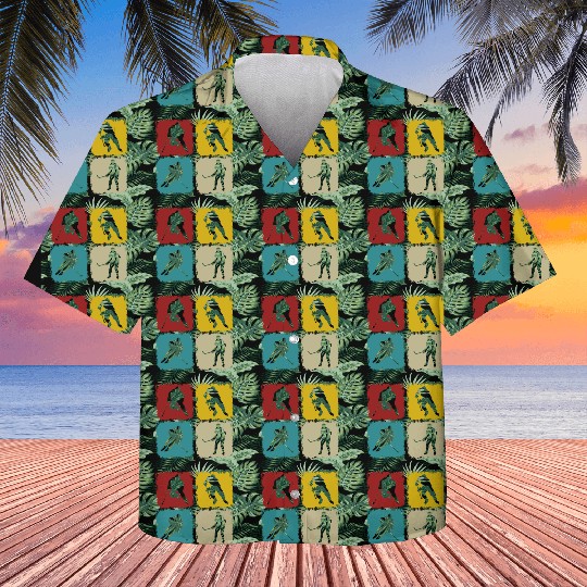 Retro Hockey Lover Classic Vintage Style Hockey Kids Hawaiians