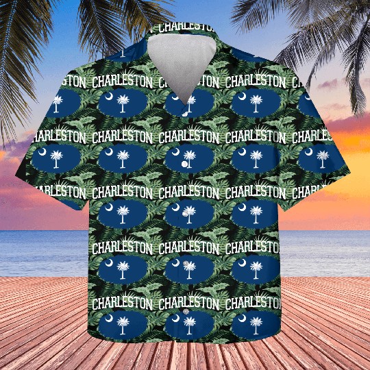 Charleston Sc South Carolina Flag Sports Kids Hawaiians