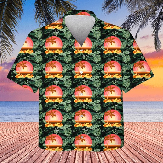 Basketball Gift: Sunset Hoops Kids Hawaiians