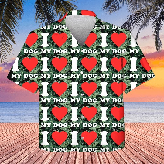 I Love My Dog aesthetic Kids Hawaiians