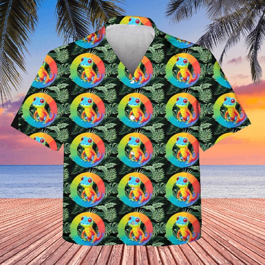 Gay Pride Gecko Kids Hawaiians