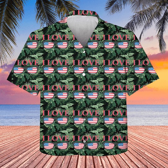 I Love America Kids Hawaiians