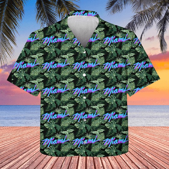 Miami Vaperwave Synthwave 80S Style Kids Hawaiians