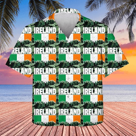 Ireland Flag St Patricks Day Irish Flag Distressed Kids Hawaiians