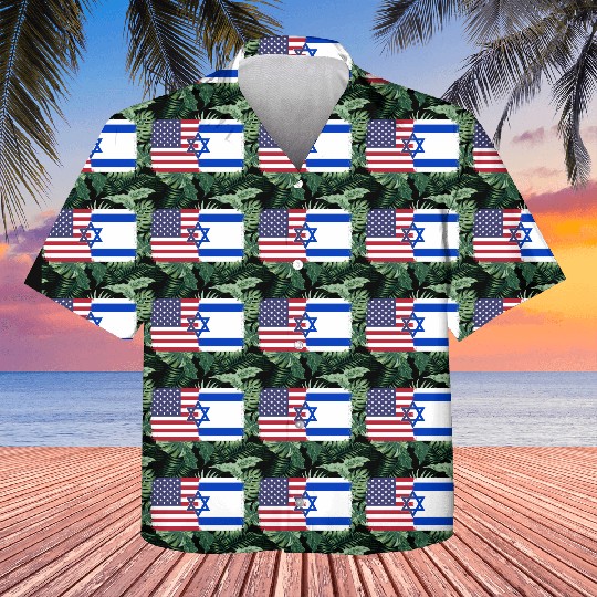 Israel Usa Flag Kids Hawaiians