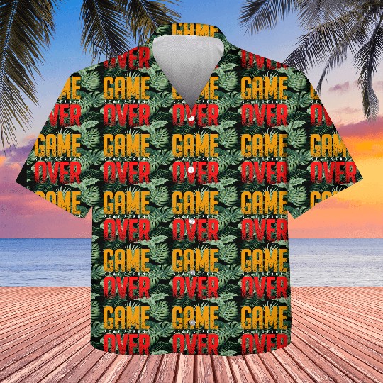 Game over vector Kids Hawaiians design