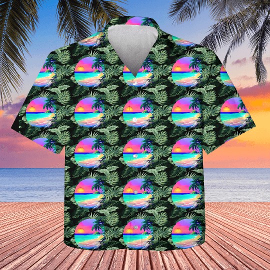 Vintage Caribbean Beach Serenity Kids Hawaiians