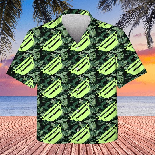 Lime Green Fanny Pack Illustration Kids Hawaiians